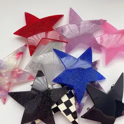 Large Star Shape Hair Clips Spring Clip Barrettes Women Girl Hair pin Hair Accessories