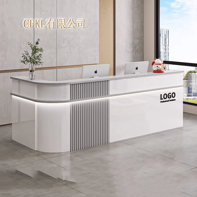 Modern Decor Reception Desk Luxury Elegant Simple Design Bar Counter Nordic Unique Escritorios De Oficina Office Furniture