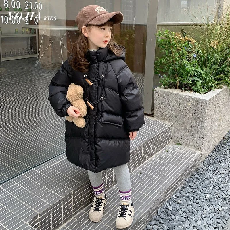 

Girls Down Coat Overcoat Jacket Windbreak Outerwear 2024 Lovely Thicken Winter Warm Snowsuits Christmas Gift Children's Clothing