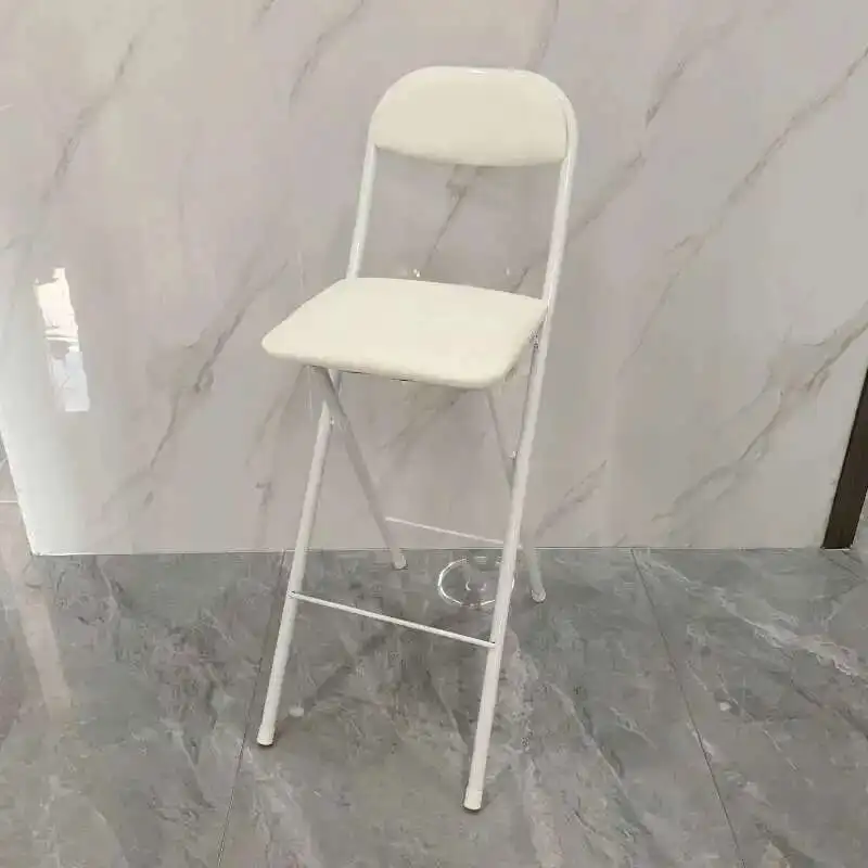 

Design Simple Bar Stool Folding Nordic Counter Coffee Kitchen Chair Retro Reception Cadeira Stuhl Sandalye Home Furniture HD50BS