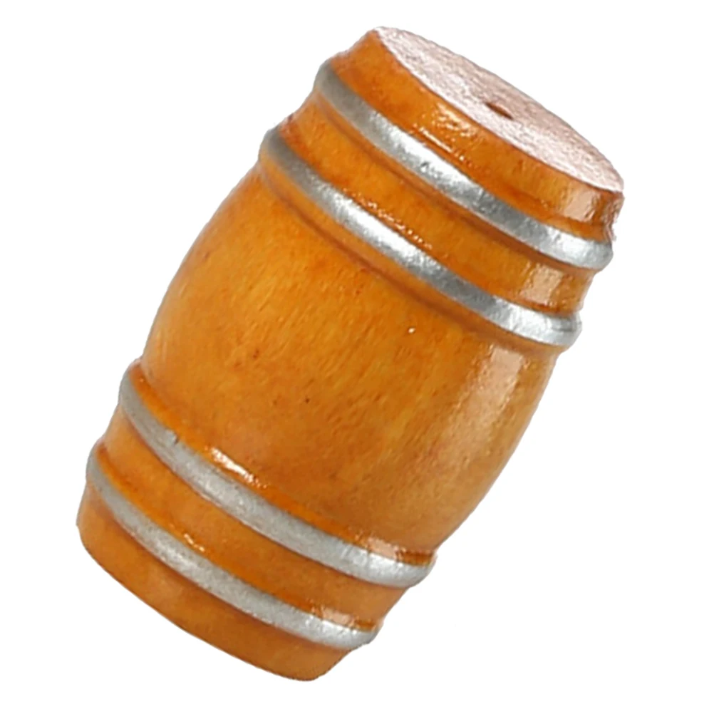

Miniature Wooden Barrel Decor Mini Beer Barrel Ornaments House Accessories Garden Statue Mini Landscape DIY Decorative