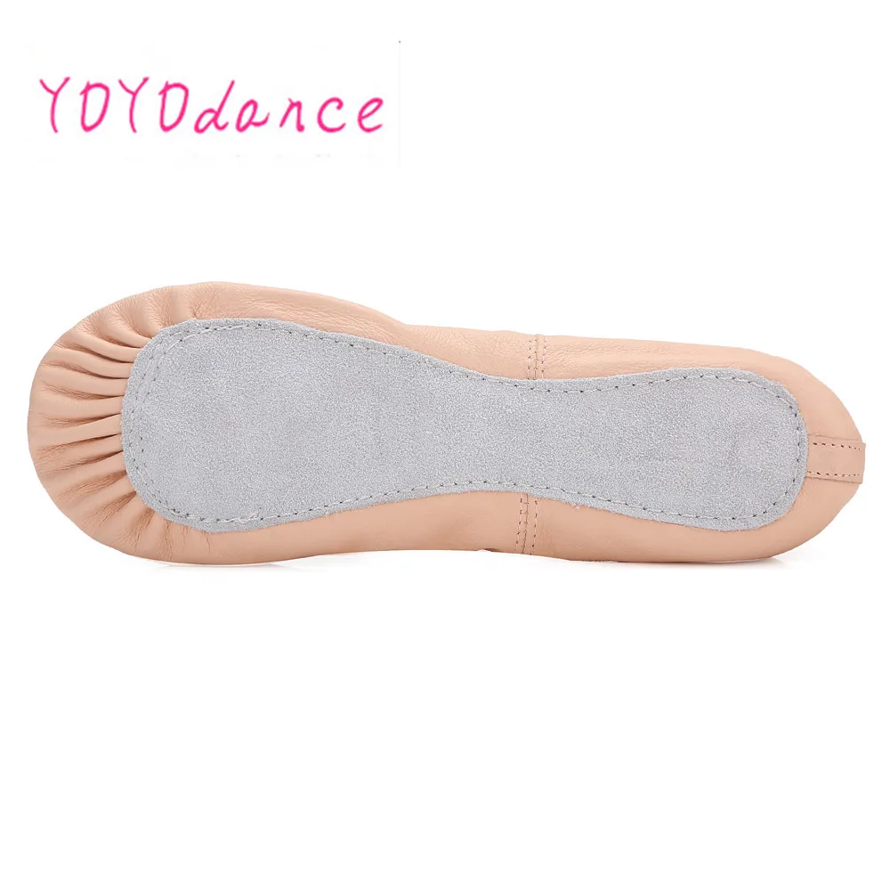 Factory Sale Full Sole and Splite Shoe Women Kids Soft Leather Ballet Shoes Wholesale