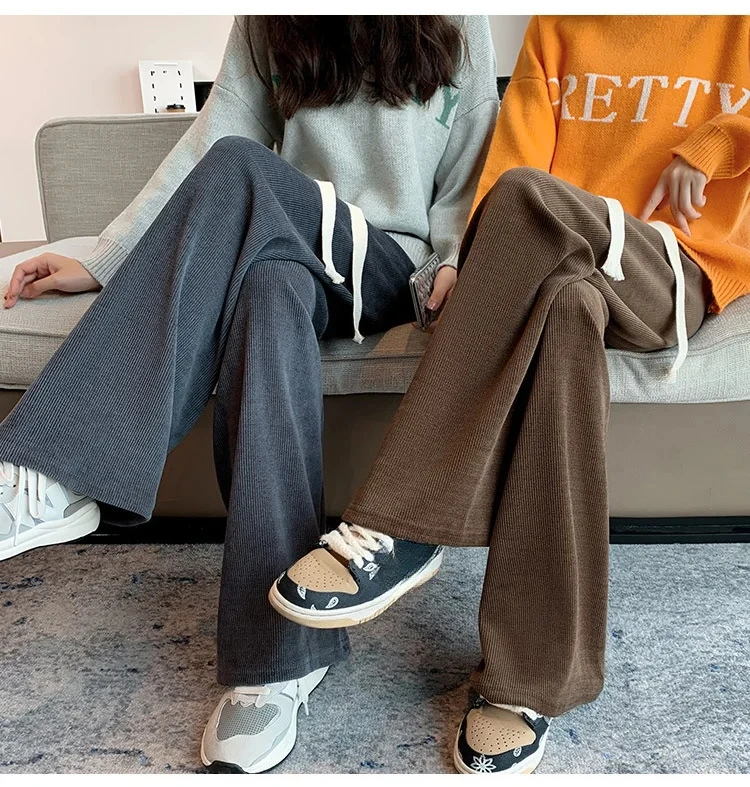 

Женские облегающие брюки с высокой талией, прямые утолщенные флисовые брюки с промежностью, осень-зима, снежные бархатные повседневные брюки