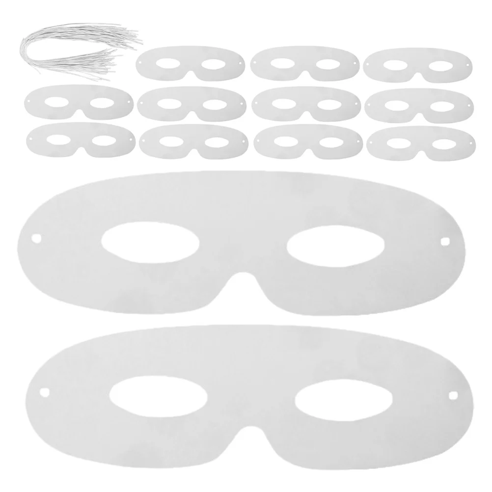 80 قطعة أقنعة ورقية فارغة تنكرية بيضاء غير مطلية قناع الحرف اليدوية لتقوم بها بنفسك للحفلات التنكرية قناع فارغ للحفلات التنكرية