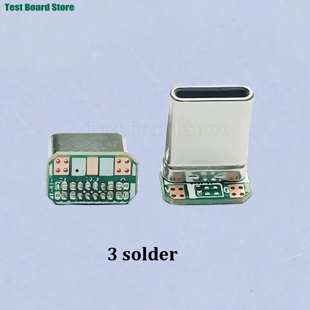 2/5/10 Stück USB Typ-C Stecker 16P Vertikaler Daten-Ladeanschluss mit 2/3/4/5/6 Schweiß-PCB-USB-Platinenanschluss 16P USB-C Steckverbinder – Detail 7