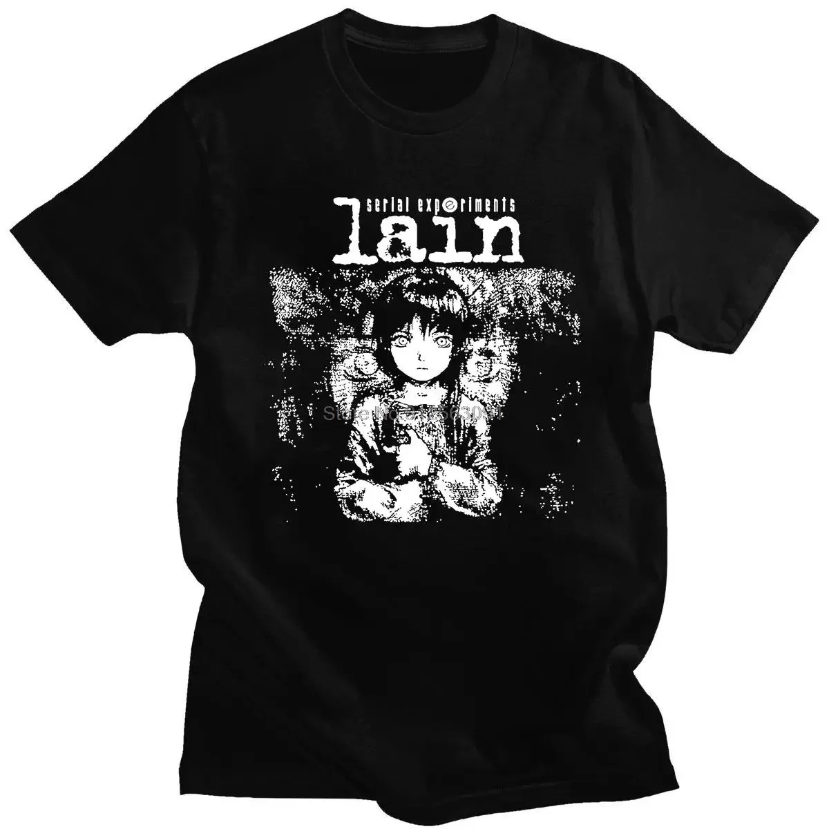 

Hot Sale Popular Tee Tops Serial Experiments Lain Oversize High Quality T-Shirts Comfortabled Tops Summer Unsiex Hip-pop Tshirts