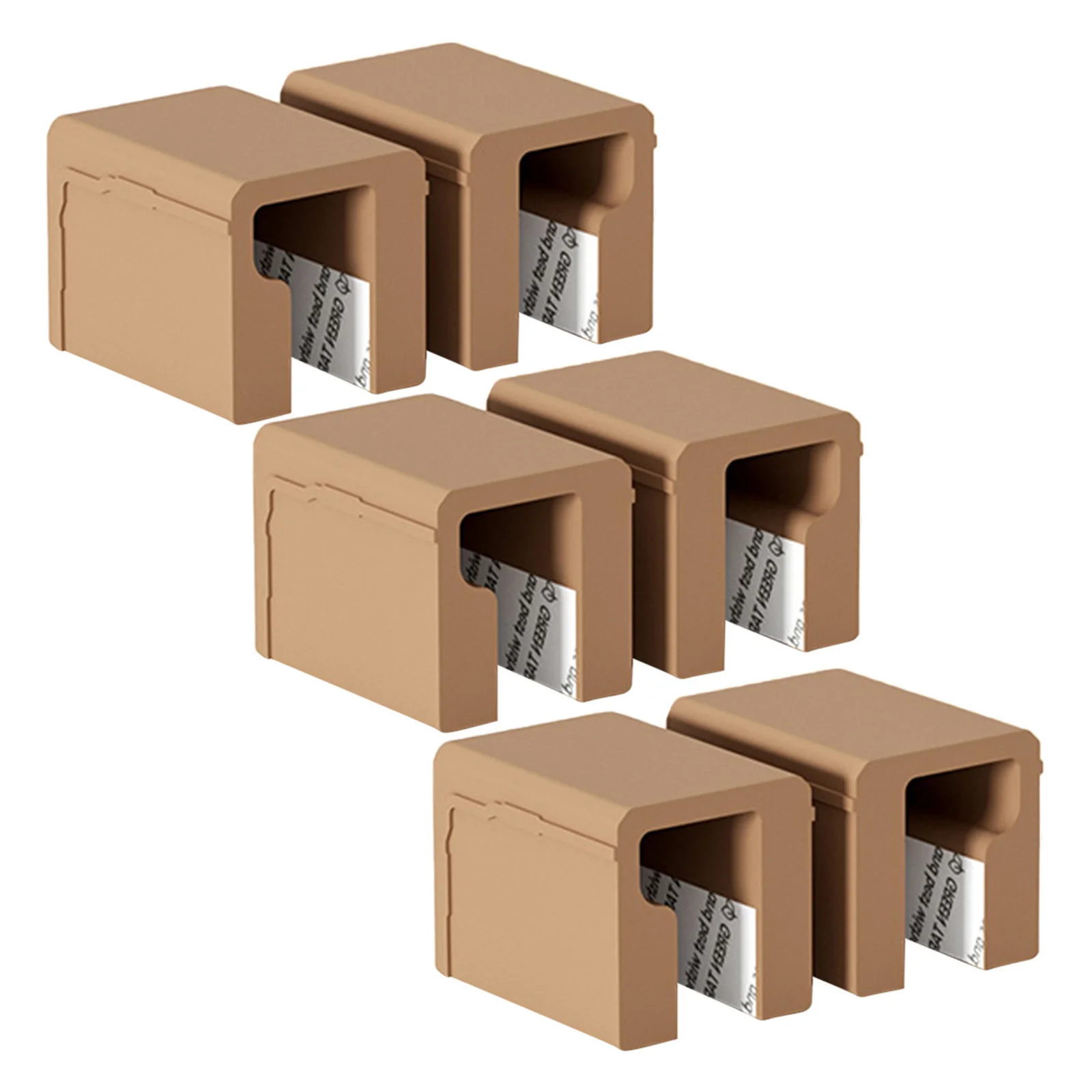 

6pcs Corner Protector For Furniture Drawer Handle Baby Proofing L-Shaped Silicone Guards Bumpers For Wardrobes Cabinets Closet