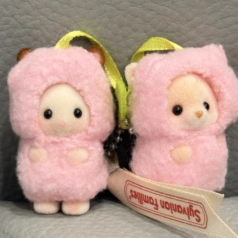 

Sylvanian Dolls Featuring Fruit Cross-Dressing Toy Cherry Apple Strawberry Keychains Hanging Decorations Pendant gift