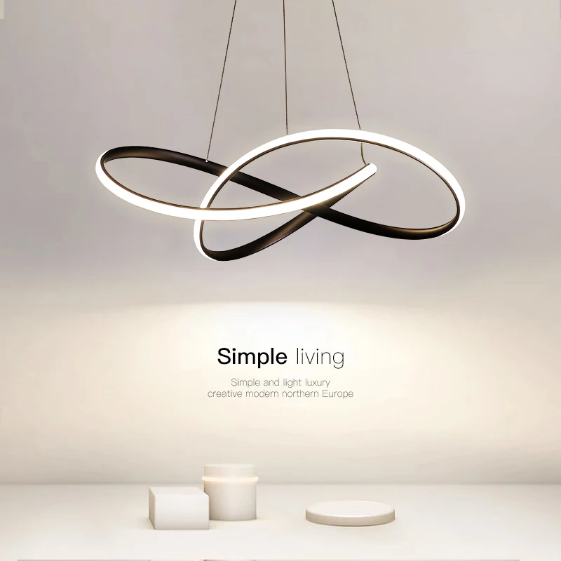 

Modern Dining Room Pendant Lights Nordic LED Dining Table Ceiling Chandelier Living Room Home Indoor Bar Counter Hanging Lamp