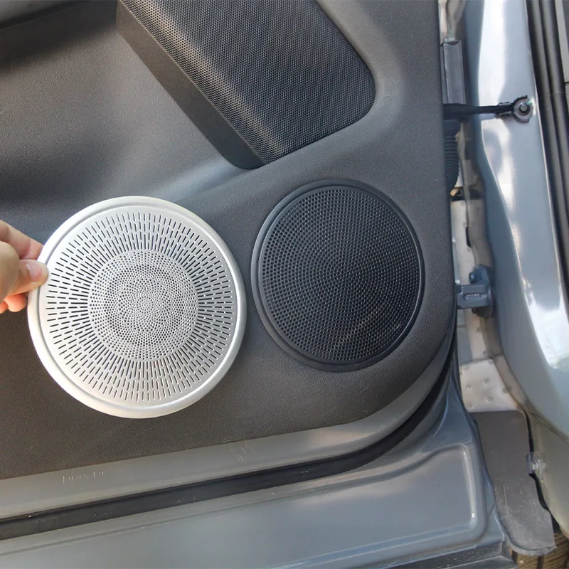 For Land Rover Range Rover Evoque 2019 2020 Aluminum Alloy Chrome Door Speaker Tweeter Sound Cover Trim Ring Car Accessories