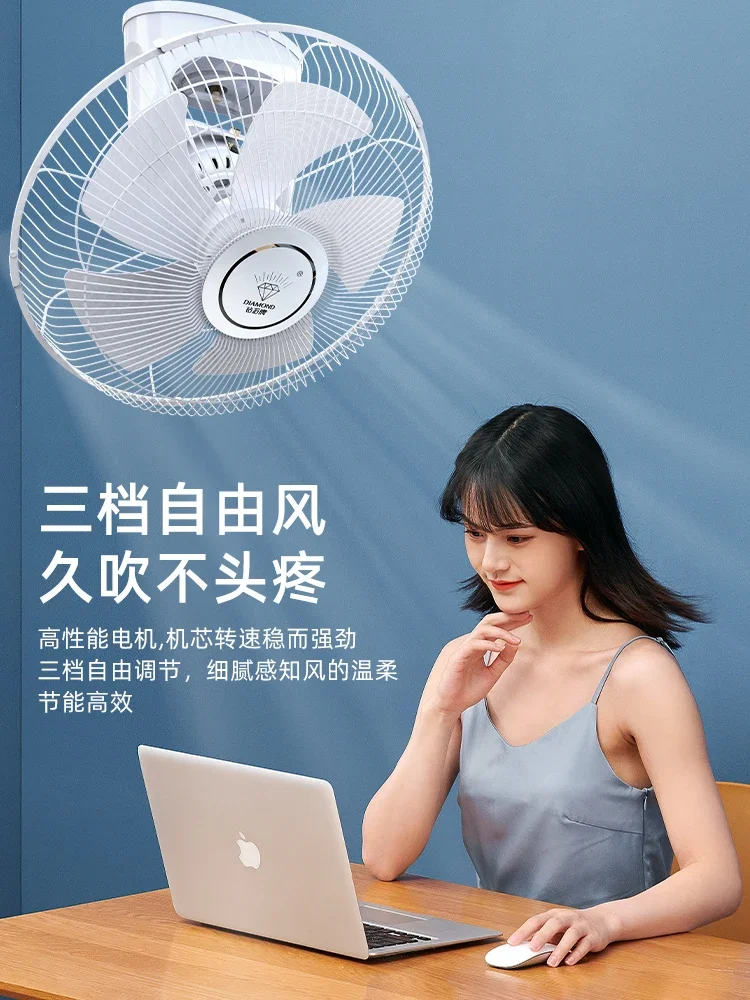 Ventilador De Teto Do Tipo Do Diamante, Controle Remoto, Ventilador De Teto Industrial, Fábrica Do Dormitório Da Escola, 220V