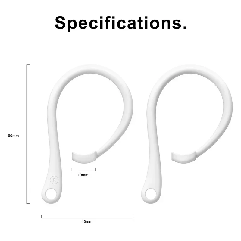 1Pair Silicone Wireless Earphone Anti Lost Earhook Eartips Secure Fit Earphone Protective Accessories For   Pro