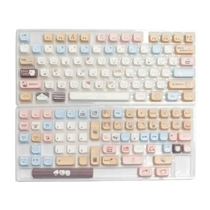 

PBT Lovely Sea Salt Keycaps Set, For 140Keys MAO Height Mechanical Keyboards Dropship