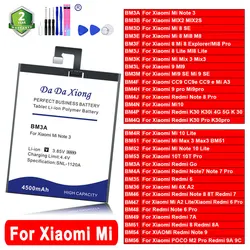 DaDaXiong Battery For Xiaomi Note 7 10 10T Pro Redmi Go 5 Mi 6X A2 2 3 5 6 8 Lite CC9e K30i Max BN46 BN47 48 49 51 54 56 BM3K