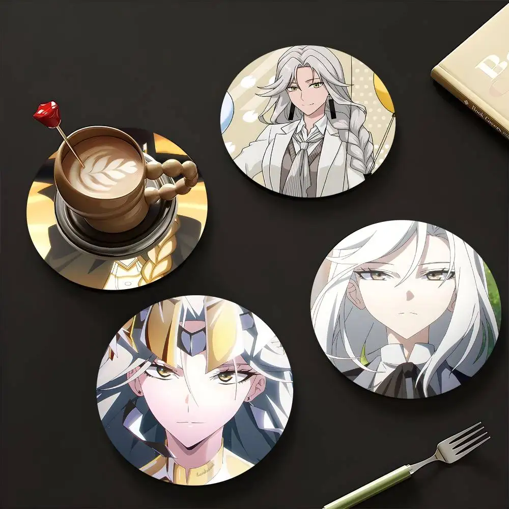 1pc Queen To Be Hero X Wooden Coaster Colour Printing Cup Mat Home Desk Decoration Gifts