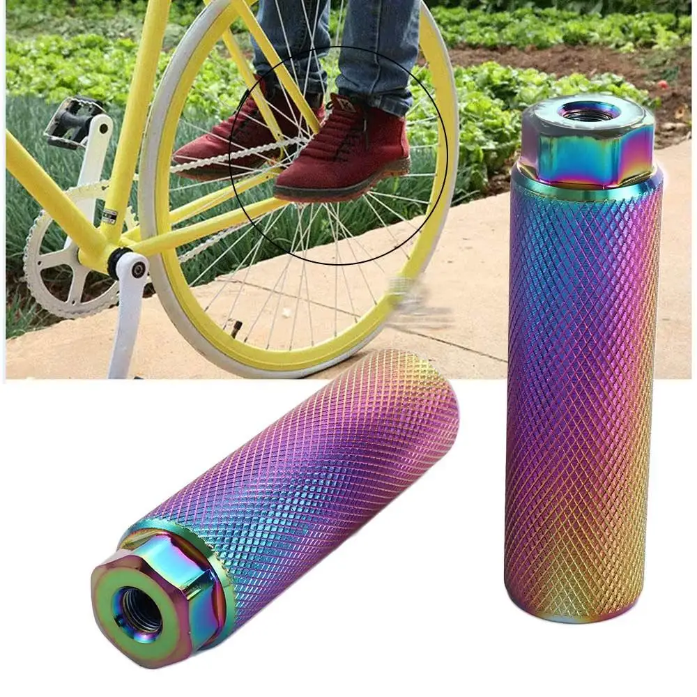

Accessories BMX Pegs 3/8'' Axle Aluminum Alloy Mountain Bike Bike Footrest Lever Cycling Stunt Pegs Bike Pegs Bicycle Pedals