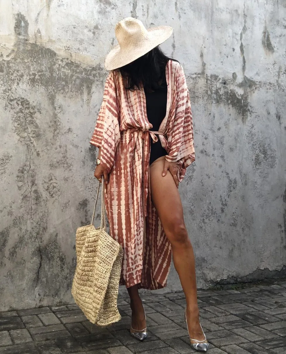 2026 New Print Beach Dress Tunic Cover Up Embroidery Kaftan Saida de Praia Women Bikini Cover-up Pareo Sarong Beachwear