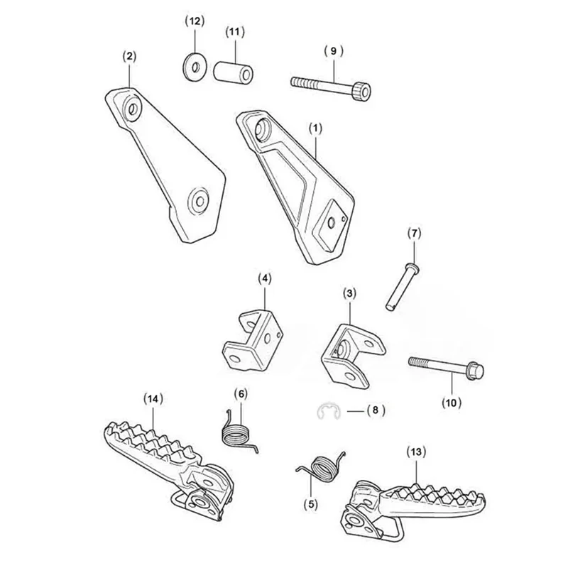 جديد-مساند قدم للدراجات النارية أوتاد قدم لهوندا X-ADV 750 XADV750 2021-2025 مساند قدم للدراجة النارية