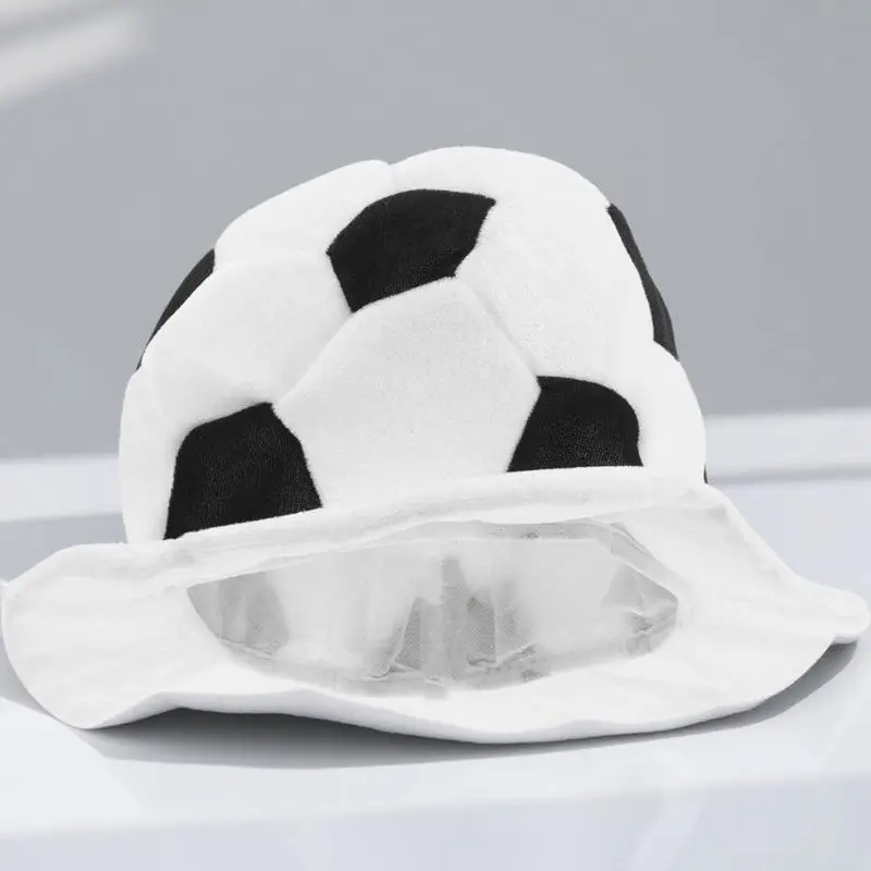 

Funny Football Shaped Hat Headgear Sports Fans Cap Vibrant Color Lightweight Comfortable Wear