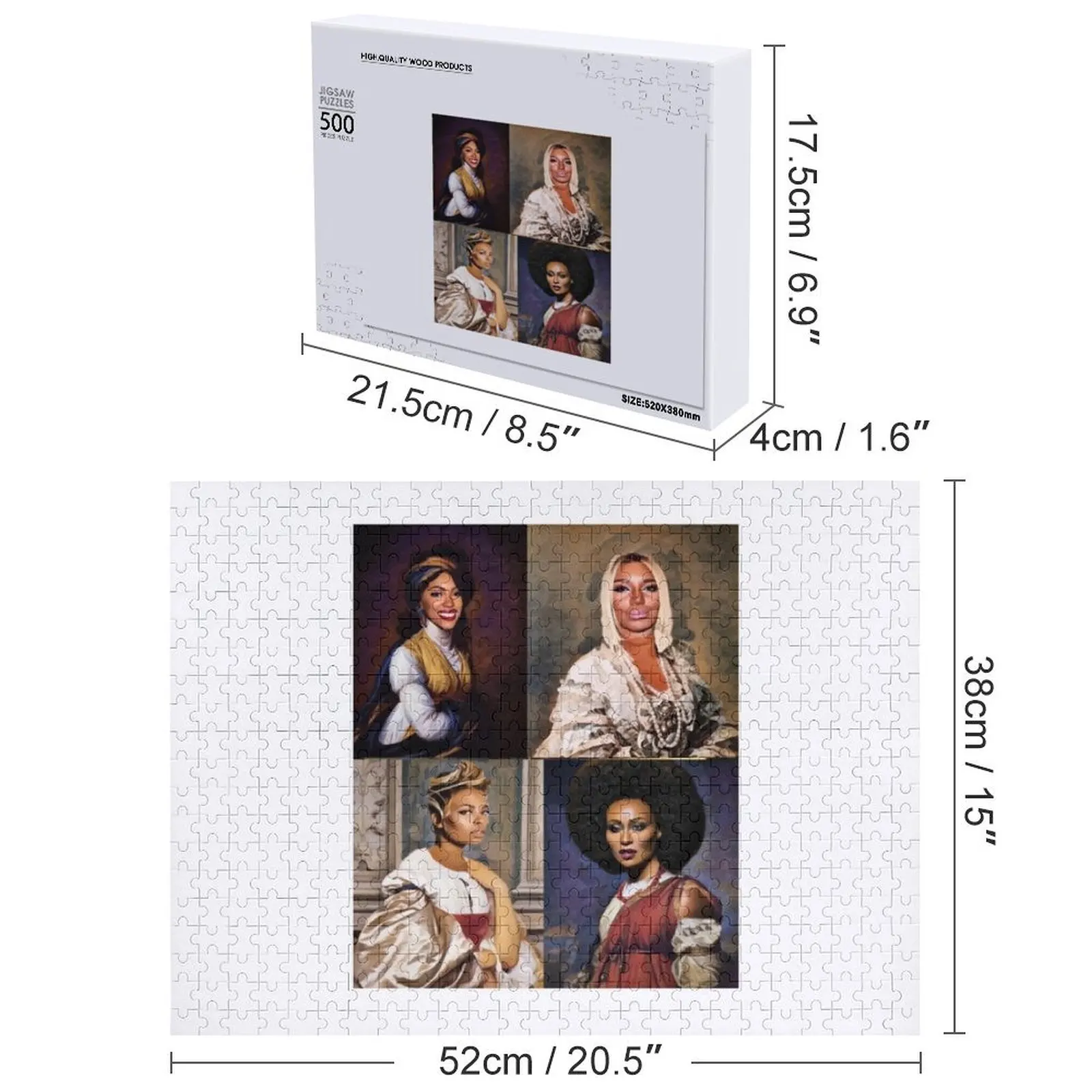 ربات البيوت الحقيقية من أتلانتا أحجية الصور المقطوعة على شكل حيوانات هدايا شخصية