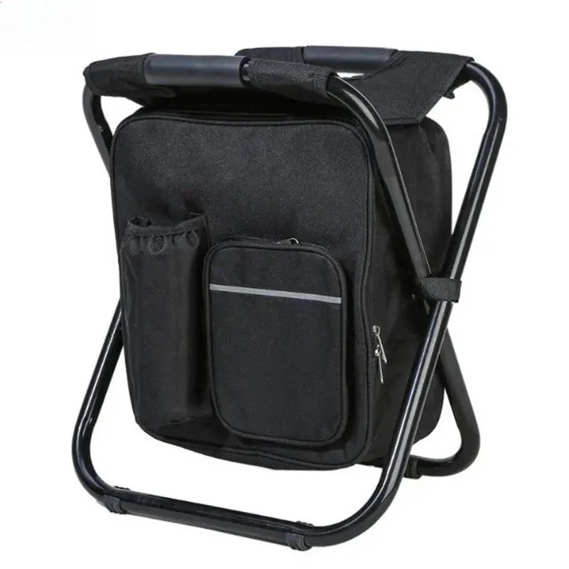 For Portable Outdoor Folding Chair 3-in-1 Thermal Insulation Backpack Chair, Fishing Small Bench, Backpack.