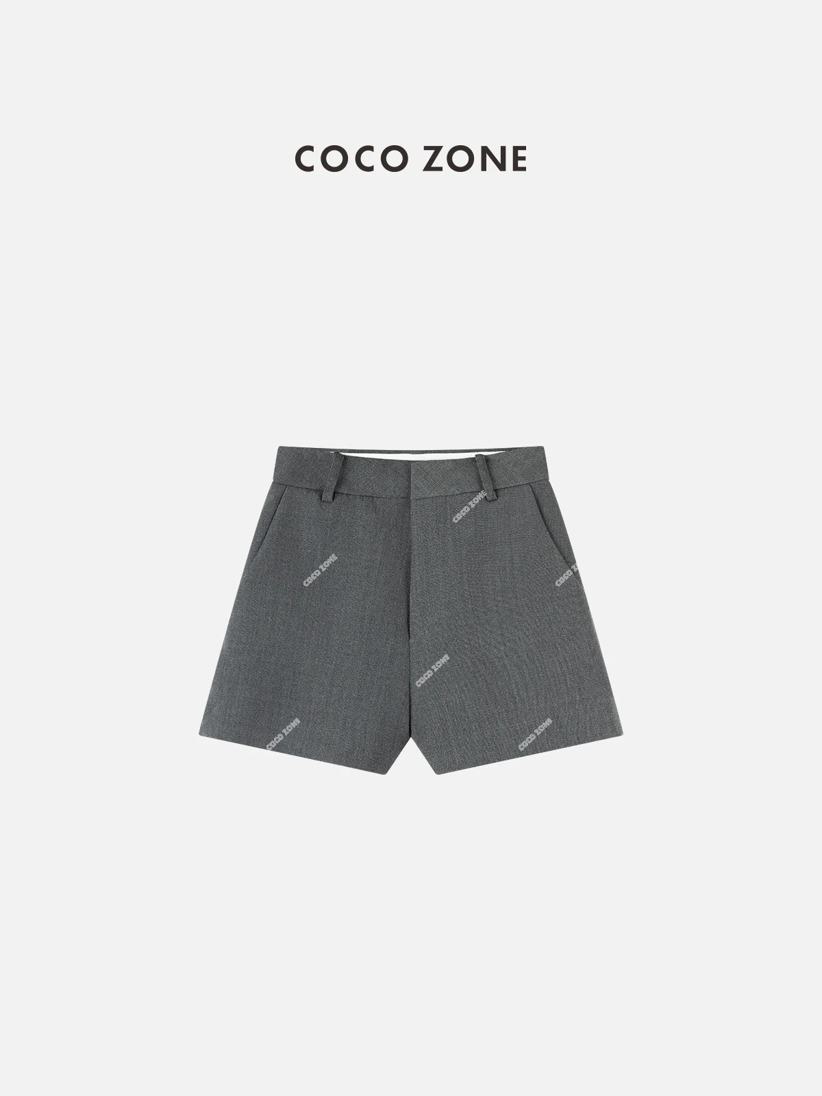 

Faionable Pure Color Casual orts Women's Simple Versatile Pants ZONE Liu Tee-Quarter Straight Leg Trousers