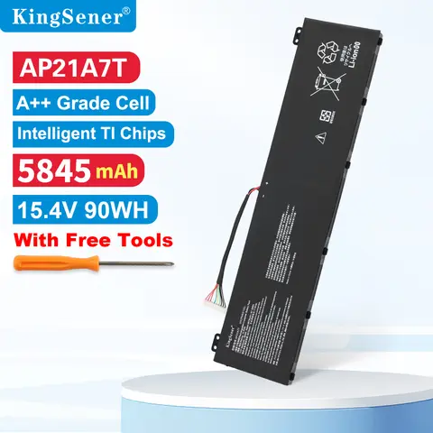 KingSener AP21A5T AP21A7T AP21A8T Batteria del computer portatile per Acer Nitro 5 AN517-55, Predator Helios 300 PH317,PH315-55-72J4 15.4V 90WH
