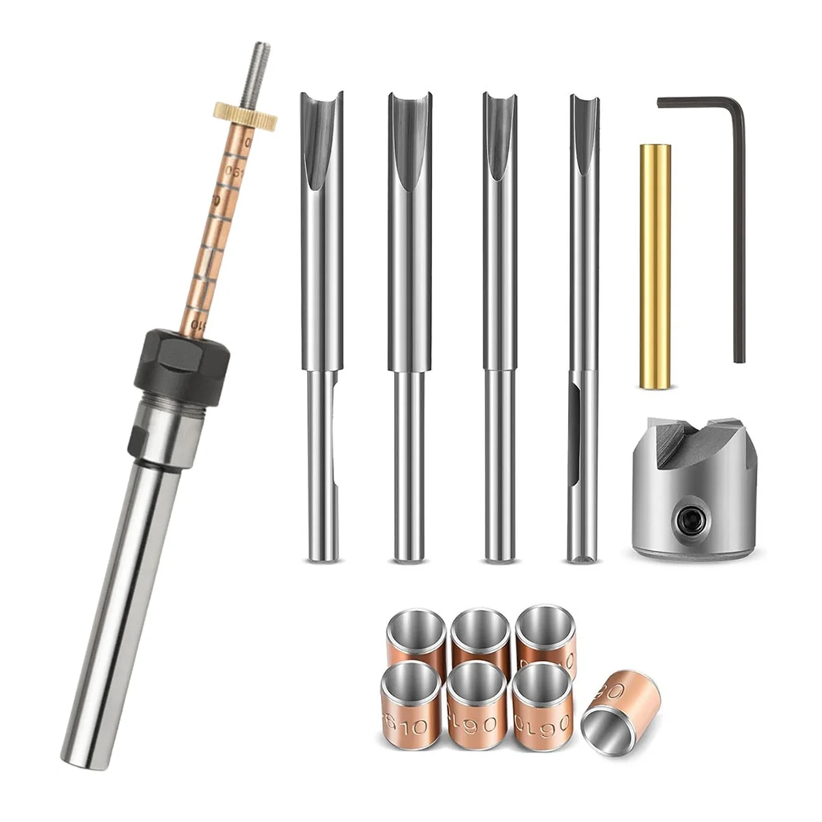 A83Z Pen Making Kit Pen Shaft and Pen Holder Trimming Set Wood Turning Mandrel for Making Pen Woodworking Lathe Accessories A