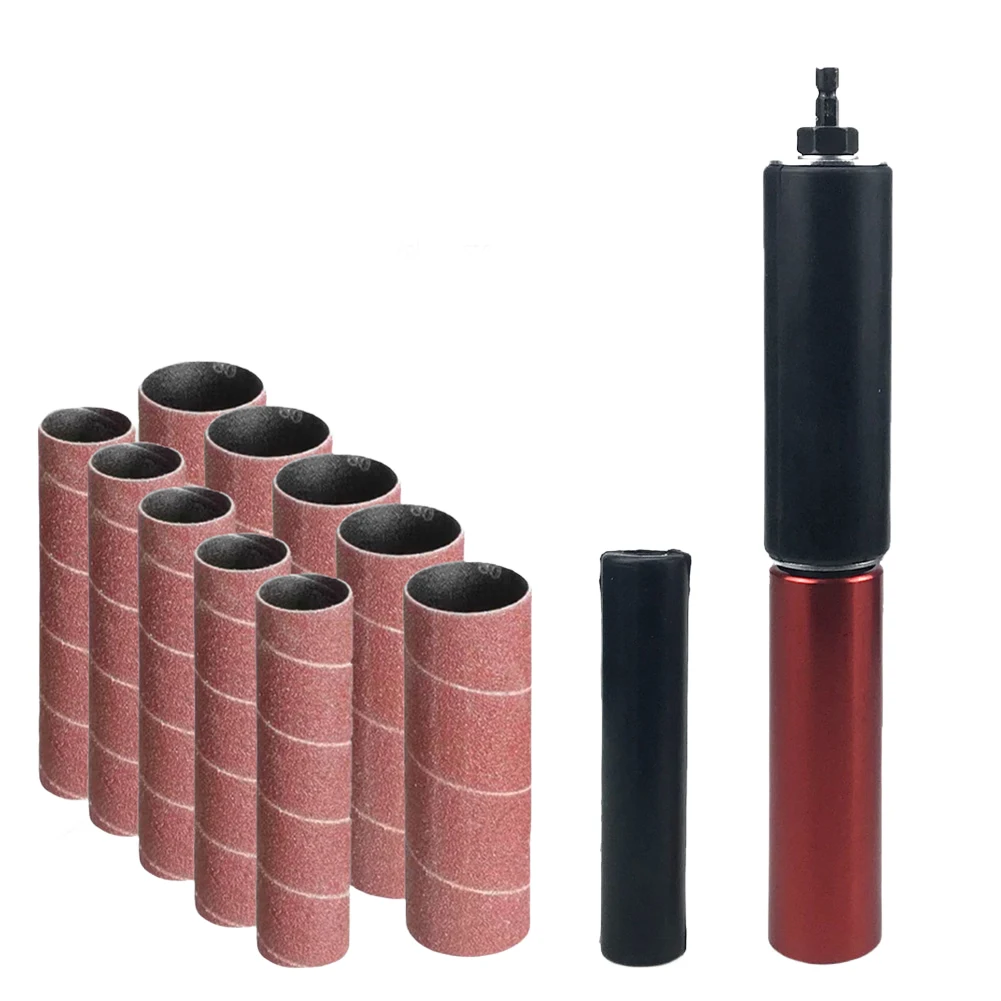 Drum Sanding Sleeves Hand-Held Rubber Sanding Drum For Drill Spindle Sander Adapter Grinding For Wood Metal Plastic Glass Stone