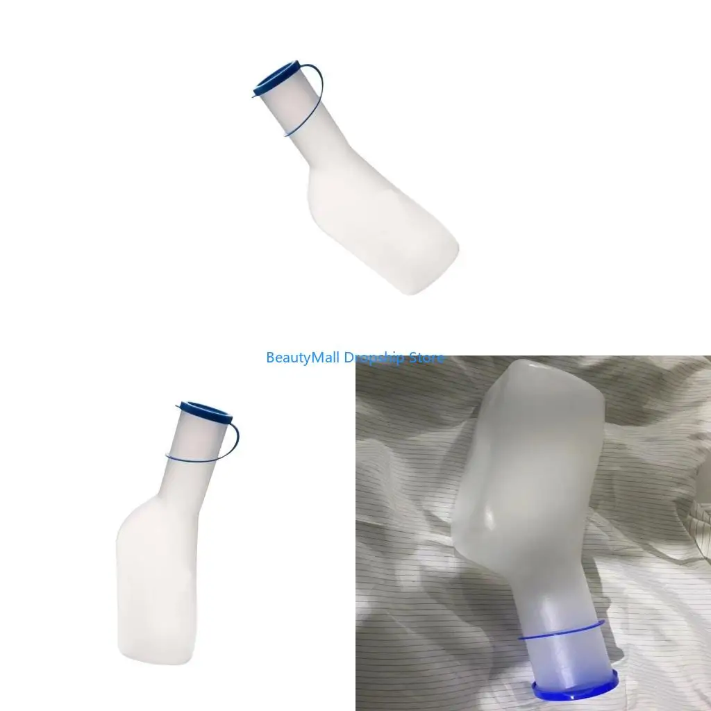 40JD Spillproof Urine Bottle With Lid 1000ml Practical PP Construction No Handle Design For Elderly Patients Travel