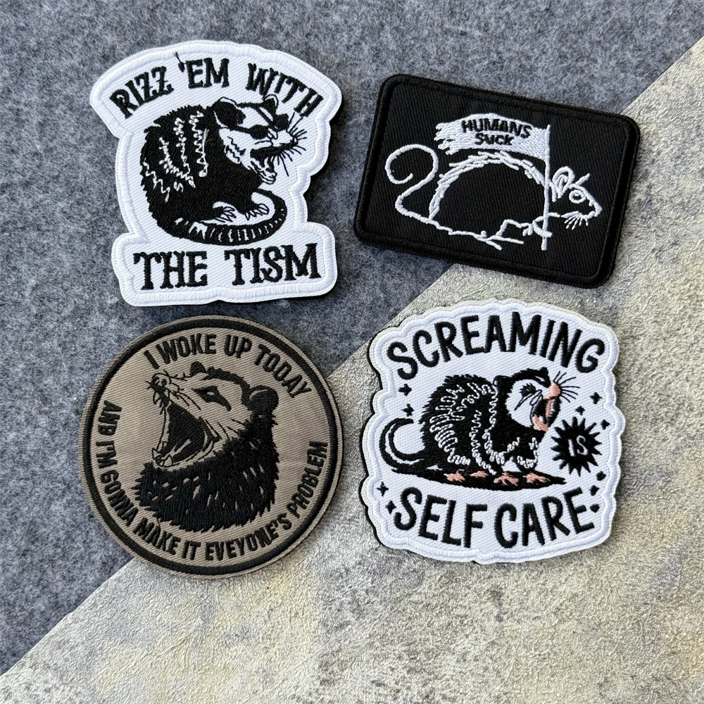 Opossums und Waschbären Militä – Patch Morale Tactical Military Hook Loop Bewertung und Preis