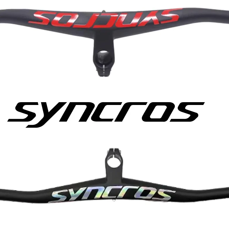 

SYNCROS Carbon Integrated MTB Handlebar Bicycle MTB Titanium Screw With 40/50/60/70mm Chrome Logo UD Matte