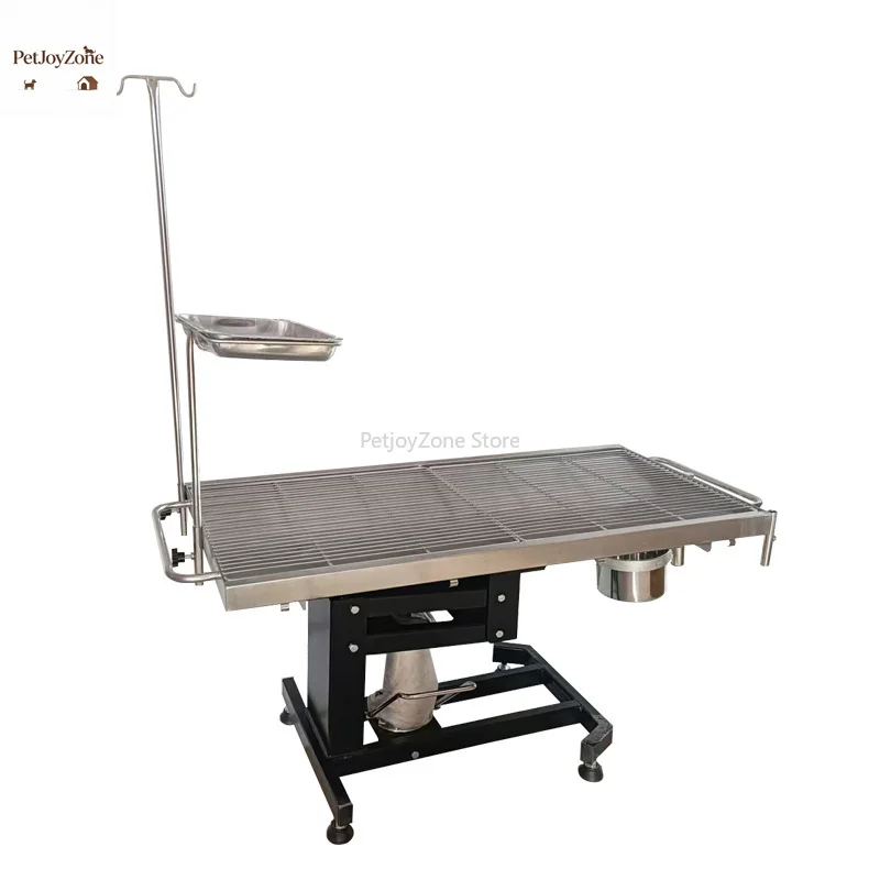 

Hydraulic Veterinary Surgical Table Stainless Steel Lift Operating Table Adjustable Height For Animal Surgery Clinic