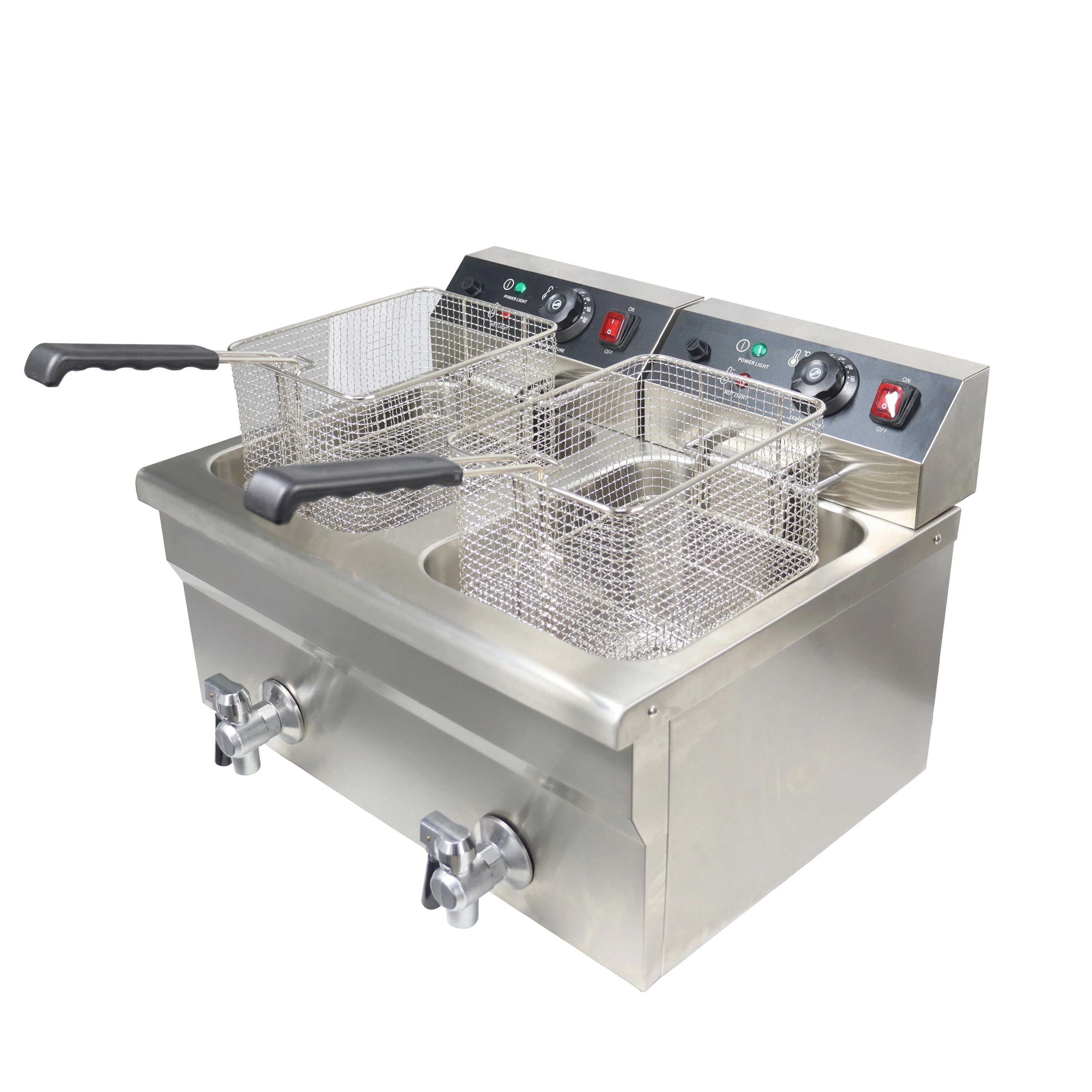 

@Commercial Deep Fryer Electric Deep Fryer Double Deep Fryer Chips Deep Fryer Machine Stainless Steel Deep Fryer