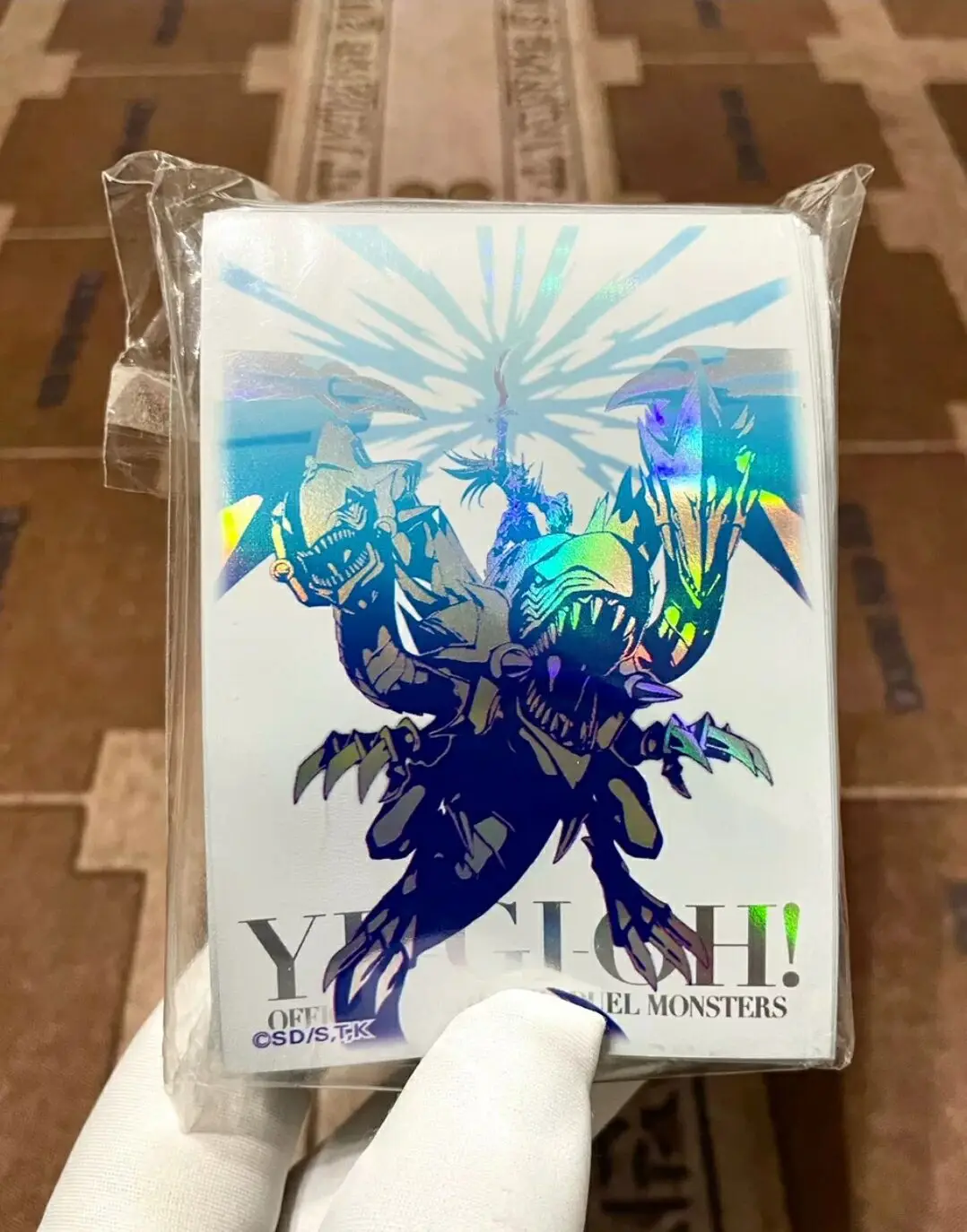 

100Pcs Yugioh Master Duel Monsters Dragon Master Knight Collection Official Sealed Card Protector Sleeves