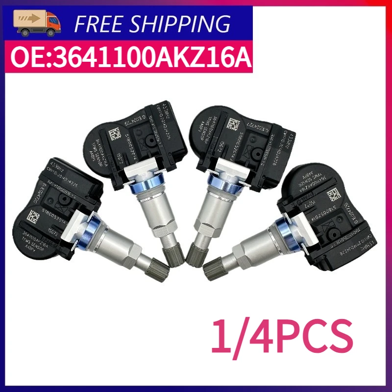 

1/4 шт. 3641100AKZ16A 433 МГц Датчик давления в шинах TPMS для Haval H6 2013-2025, автомобильные аксессуары