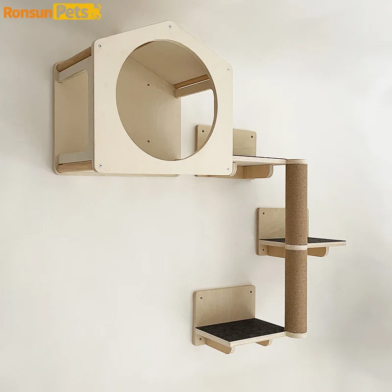 Wall-mounted cat nest on the wall frame small wall viewing nest does not take up space house wall nest