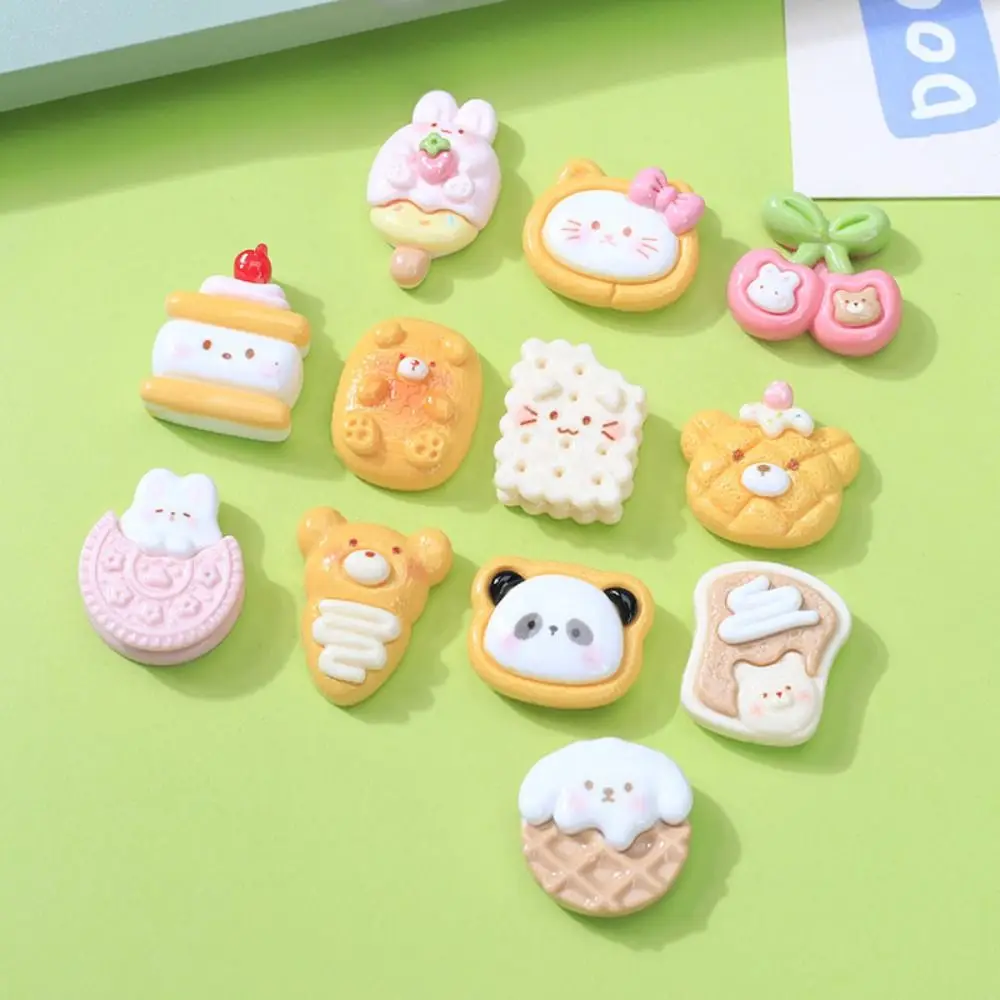 

20pcs NEW Food Series Resin Slime Charms Flatback Cream Gel Phone Case Decor Colorful Scrapbooking Headband Making Kids Toy