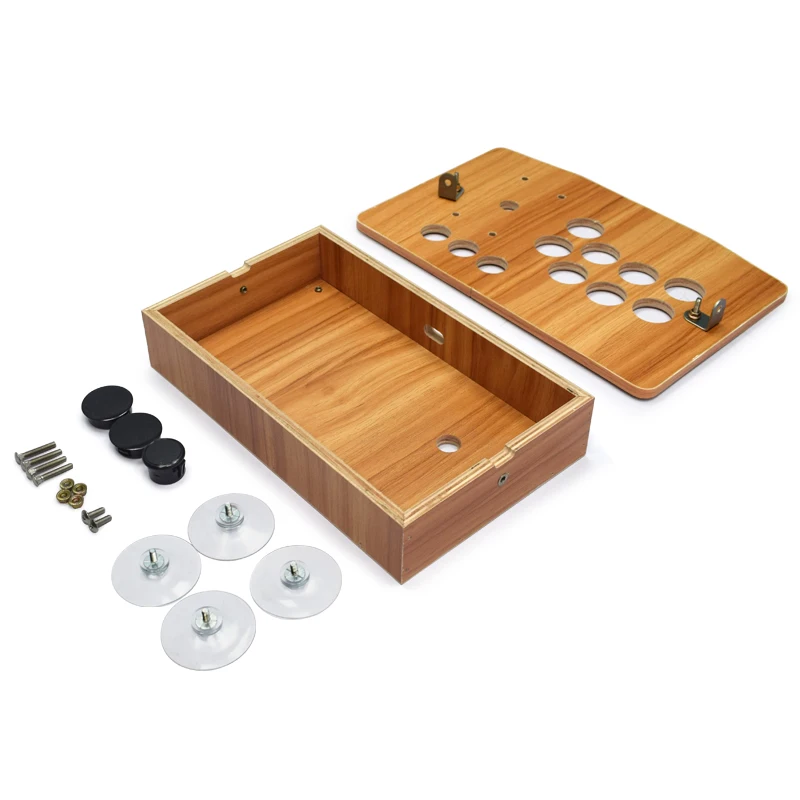 Empty Wooden Box for Arcade Game Machine DIY Can be Installed Joystick Button for Retro Video Games