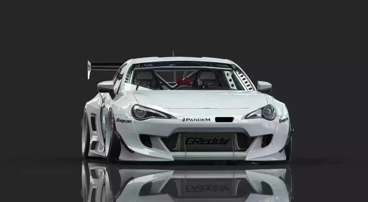 Rocket Bunny V3 Wide body kit fit fortoyota GT86  carbon fiber rear wing