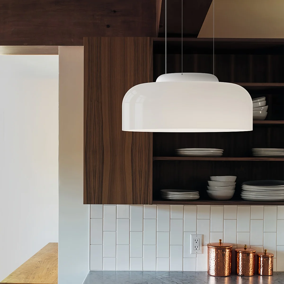 

Italian Pablo White Glass Pendant Light for Dining Room Bedroom Bar Interior Lighting Ceiling Modern Minimalist Hanging Lights