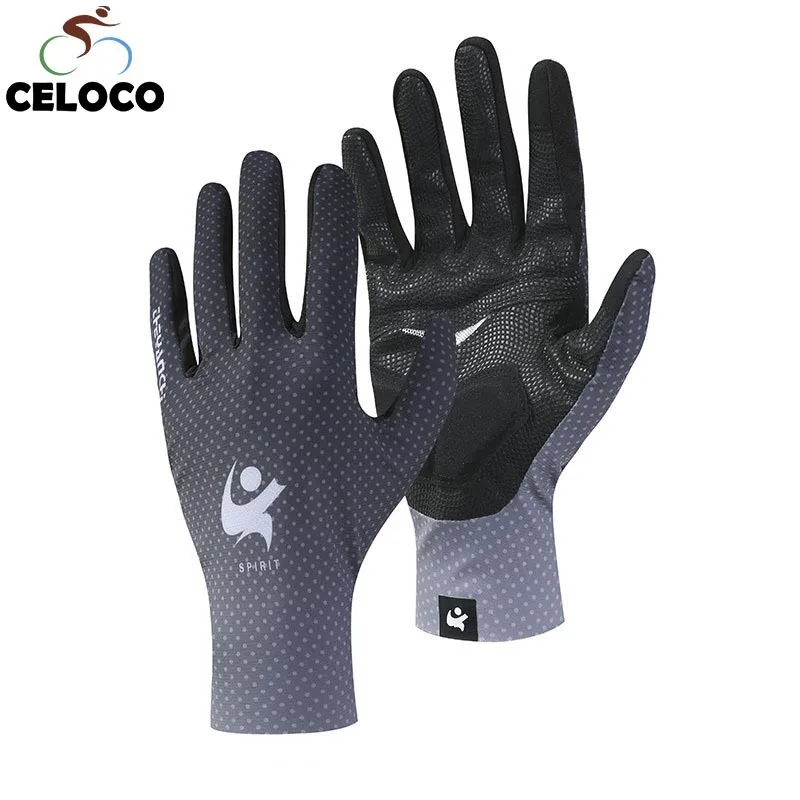 Cycle Full-Finger Gloves Gel Sports Bicycle Race Gloves Bicycle Mtb Road Guantes Glove Cycling Women Men's Mid -term