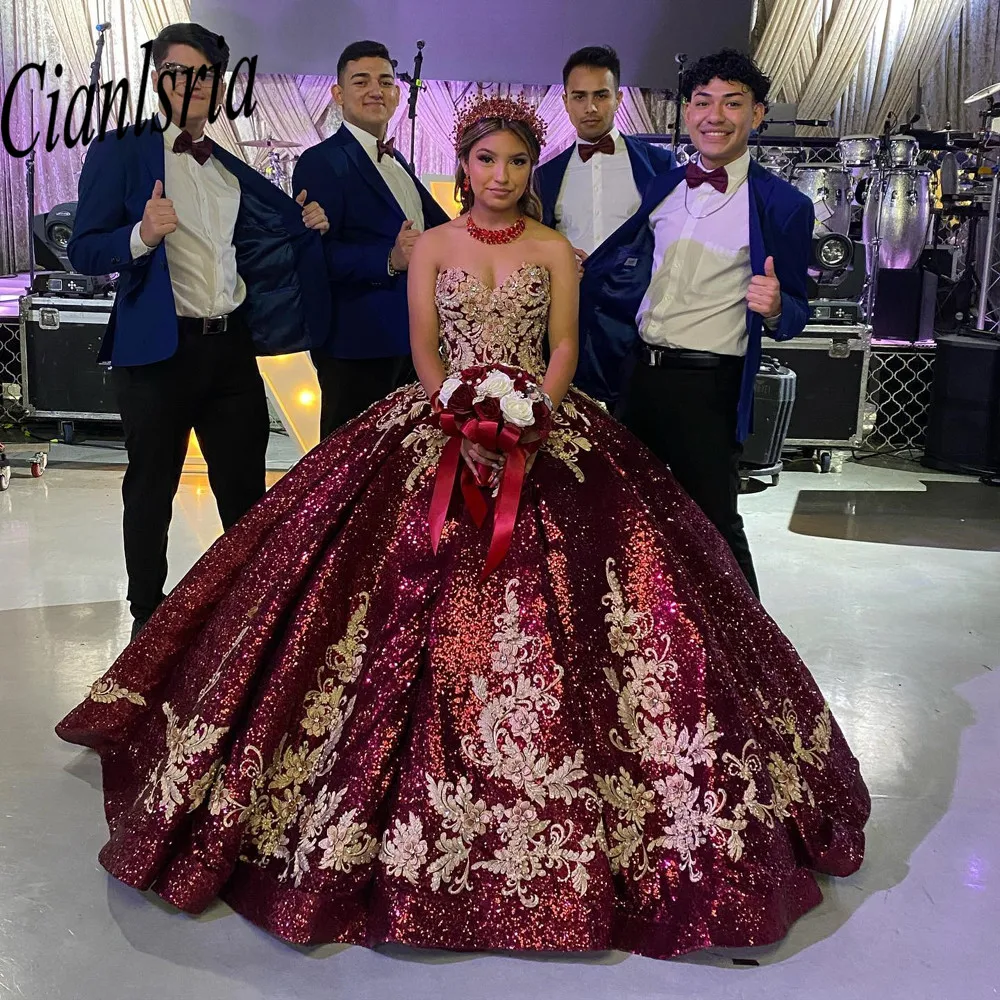 Schatz Ballkleid Quinceanera Kleider Für 15 Party Mode Applique Off-Schulter Cinderella Geburtstag Kleid Hot