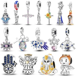 Silver Plated Charm Brazil Nossa Senhora Our Lady of Aparecida Dangle Charm Fit Bangle Bracelet Necklace Jewelry Making
