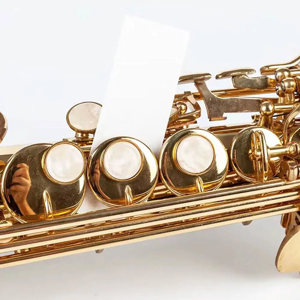 100Pcs Musical Instrument Absorbent Paper for Flute Saxophone Clarinet Button Pad Cleaning Portable Disposable Instrument