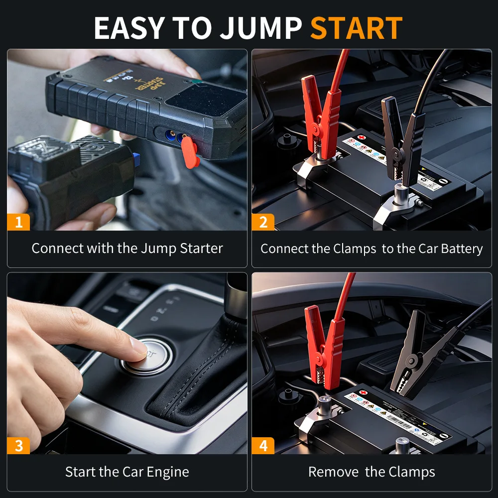 Neutral 12V battery, electric treasure vehicle rescue lighter, emergency start power supply, car power bank