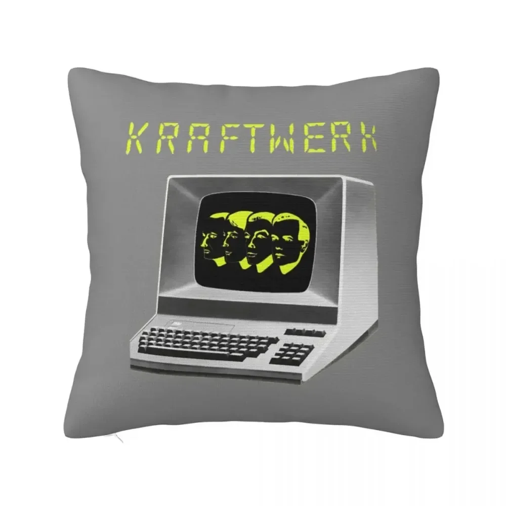 

Funny Idol Gifts German Kraftwerk Band Pillowcase Polyester Cushion Cover Decoration Pillow Case Cover Home Square 45*45cm