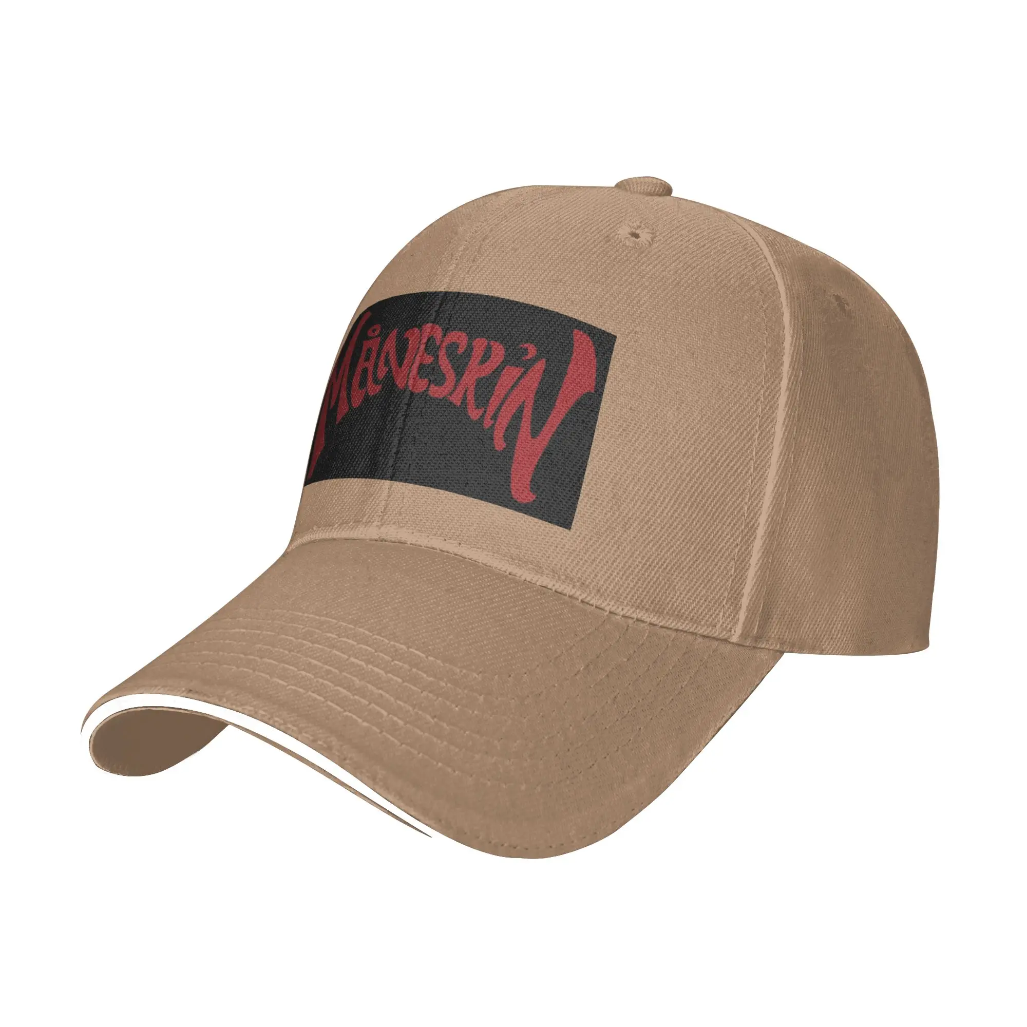 Maneskin red logo Cap Fashion Casual Baseball Caps Adjustable Hat Hip Hop Summer Unisex Baseball Hats Customizable Polychromatic