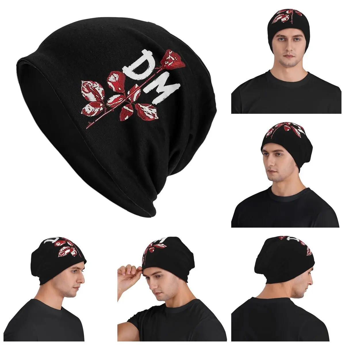 Electronic Rock Depeche Cool Mode Men Women Adult Beanies Caps Knitted Bonnet Warm Hip Hop Autumn Winter Outdoor Skullies Hats