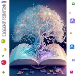 5D Diamond Embroidery Tree Painting Landscape DIY Full Square Round Mosaic Book Creative Hobbies Wall Decor